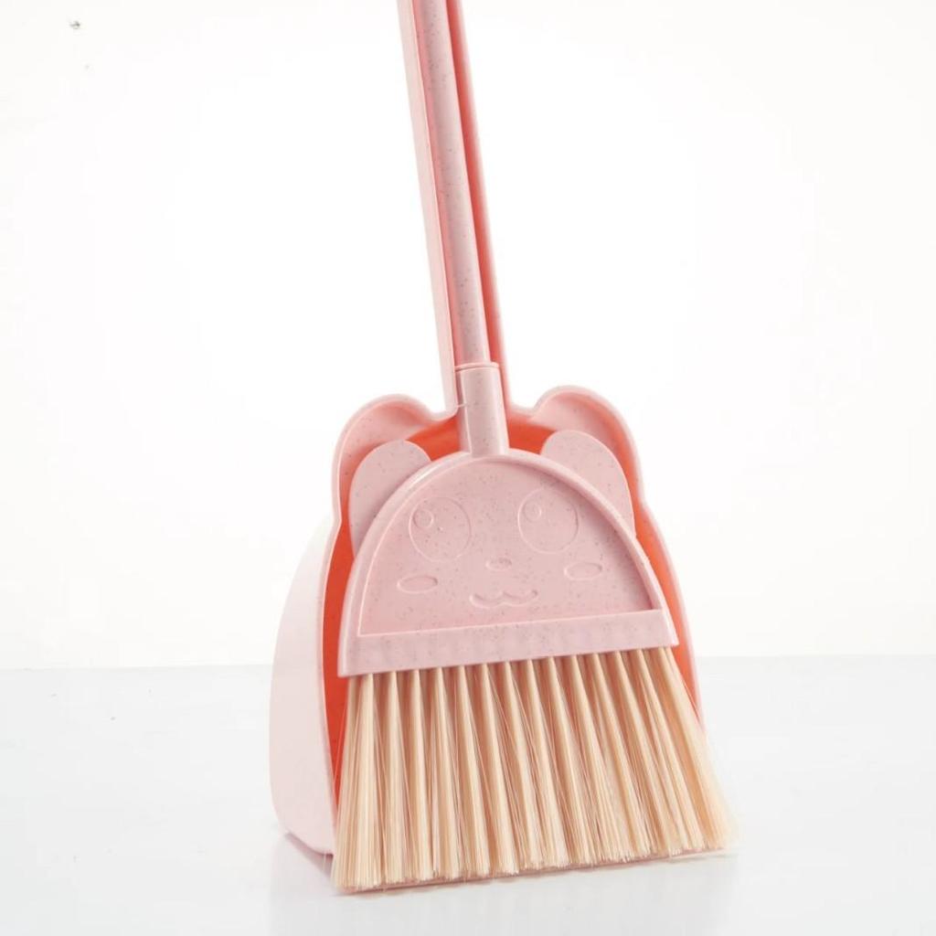 Children's Mini Broom & Dustpan Set - Soft Bristle Sweeping Toys for Toddlers