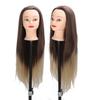 Training Head Long Soft Hair Hairdressing Styling Mannequin Head Hat Display for Ironing Braiding
