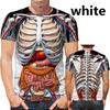 Funny Cosplay Male Skeleton Internal Organs 3D Printed T-Shirt Fashion Short-Sleeved Gothic Skull Men T Shirt