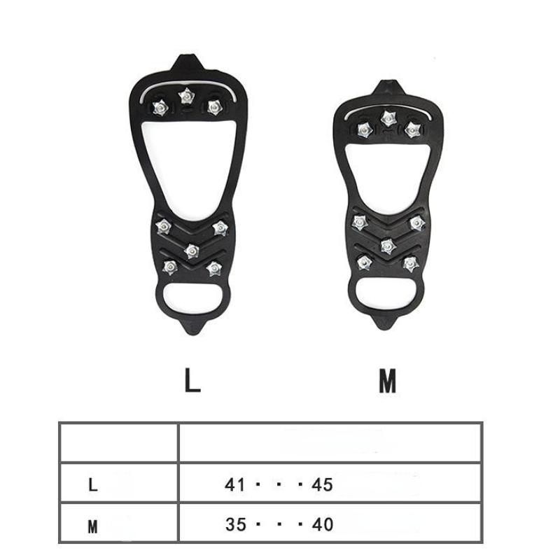 8 шипов противоскользящие шипы для льда зимние скалолазание противоскользящие шипы для снега захваты накладки на обувь чехлы для кошек на открытом воздухе