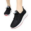 Весенне-летние новые женские спортивные сетчатые повседневные спортивные туфли на платформе, обувь для ходьбы на мягкой подошве, удобная обувь на шнуровке, белые сетчатые туфли
