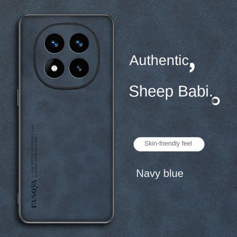 Простой кожаный удобный замшевый чехол для Xiaomi Redmi Note 14 Pro + Note14 Note 13 Pro + 12 Pro 11 10 Мягкий защитный чехол для объектива