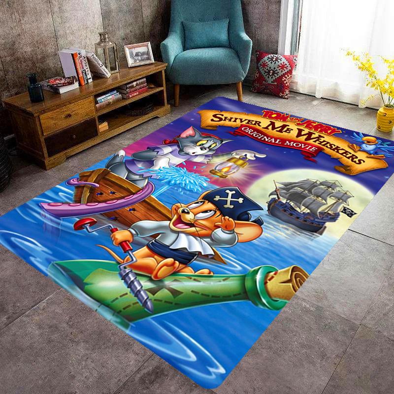 Tom Jerry: Adventure carpet printing Suitable for all seasons Protective pad Art Office chair cushion