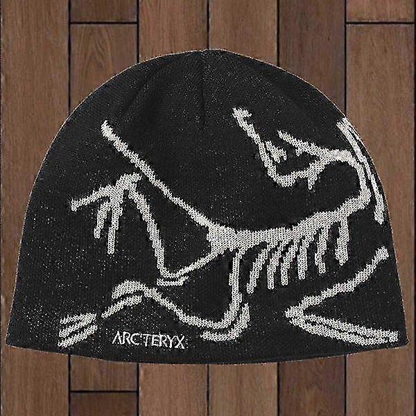 Шапка-бини Arc'teryx Bird Head Черная Зимняя вязаная шапка из шерсти мериноса Унисекс Черный stya