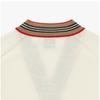 Burberry 8054222 A1452 Icon Stripe Trim Wool Kids Cardigan