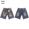 2026 Mens Denim Shorts Oversized Fit Streetwear Unisex Casual Jeans
