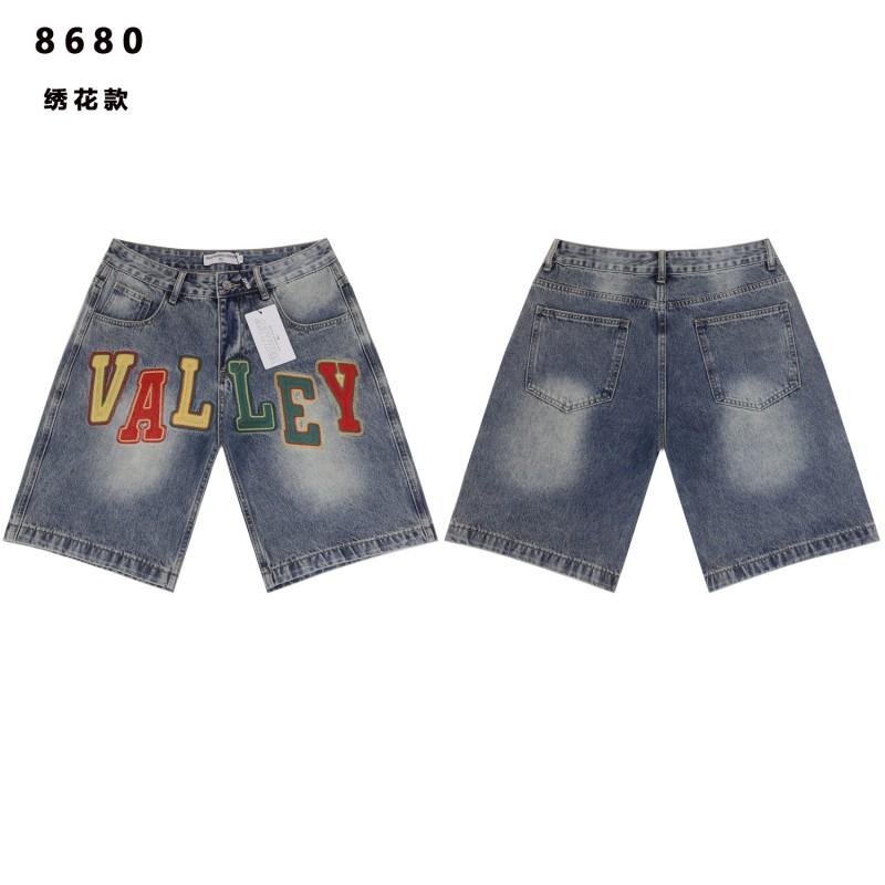 2026 Mens Denim Shorts Oversized Fit Streetwear Unisex Casual Jeans