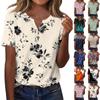 Women's Fashion Casual Short Sleeve Floral Print Top