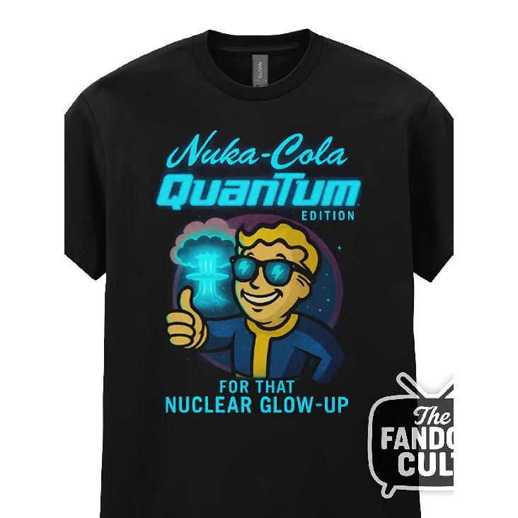 Nuka-Cola Quantum Glow Up T-Shirt, Inspired by The Fallout Series PLUS SIZE