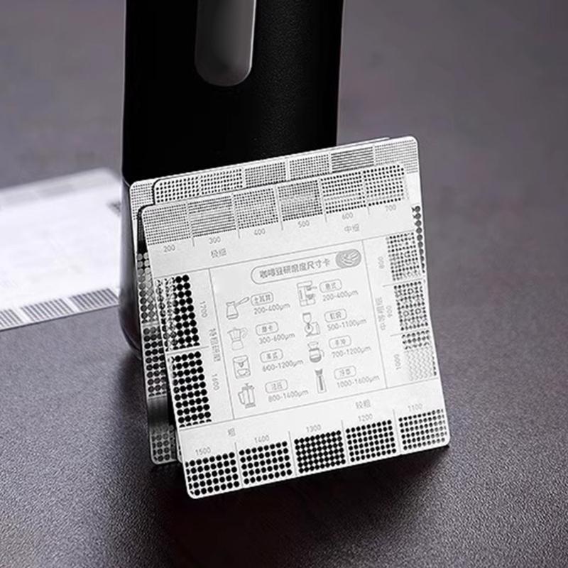 Карточка-справочник по помолу кофе Таблица размеров помола для точного заваривания и усиления вкуса для дома, кухни и кафе