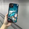 Прозрачный чехол для телефона Genshin Impact Яэ Шэньхэ Для iPhone 17 16 15 14 13 12 Pro Max Xr Air Plus Ощущение кожи Черная жесткая задняя крышка