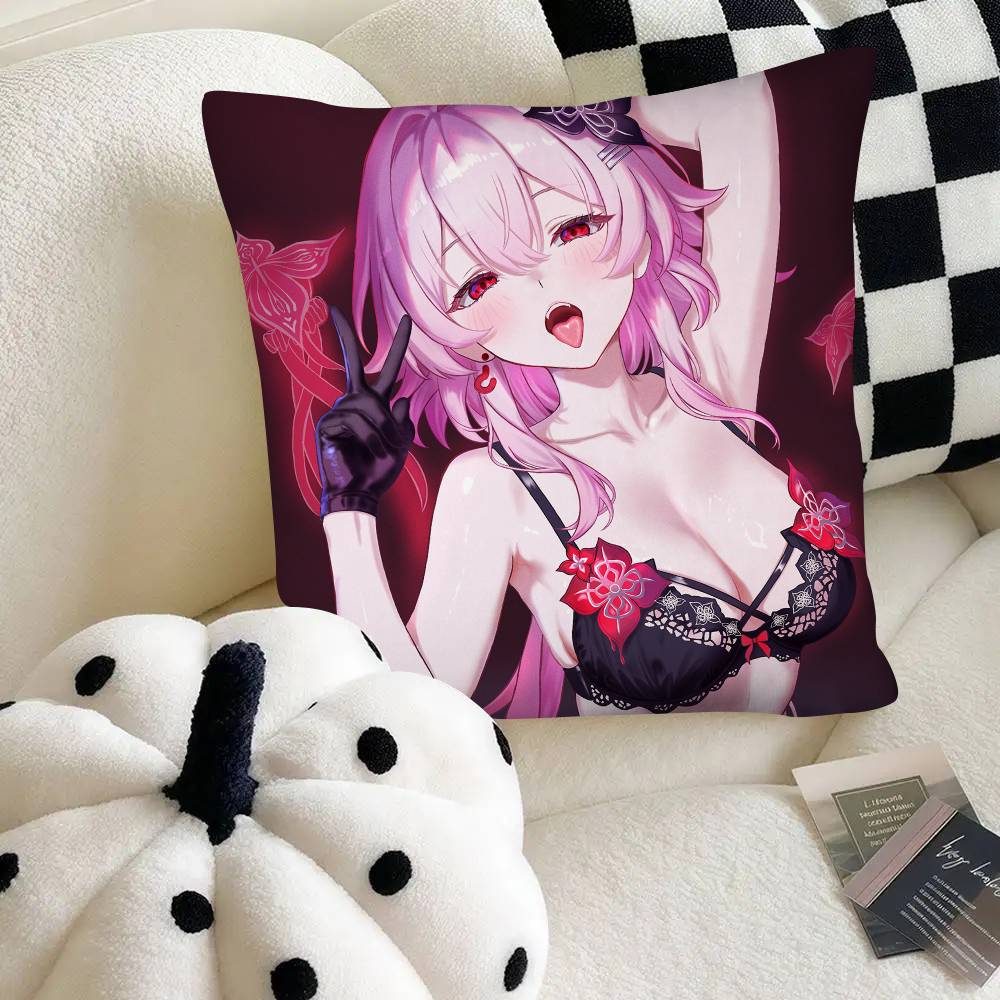 Evernight Горячая игра Honkai Star Rail Наволочка Квадратная подушка Спальня Диван Досуг Комфортная подушка Автомобиль Украшение для дома
