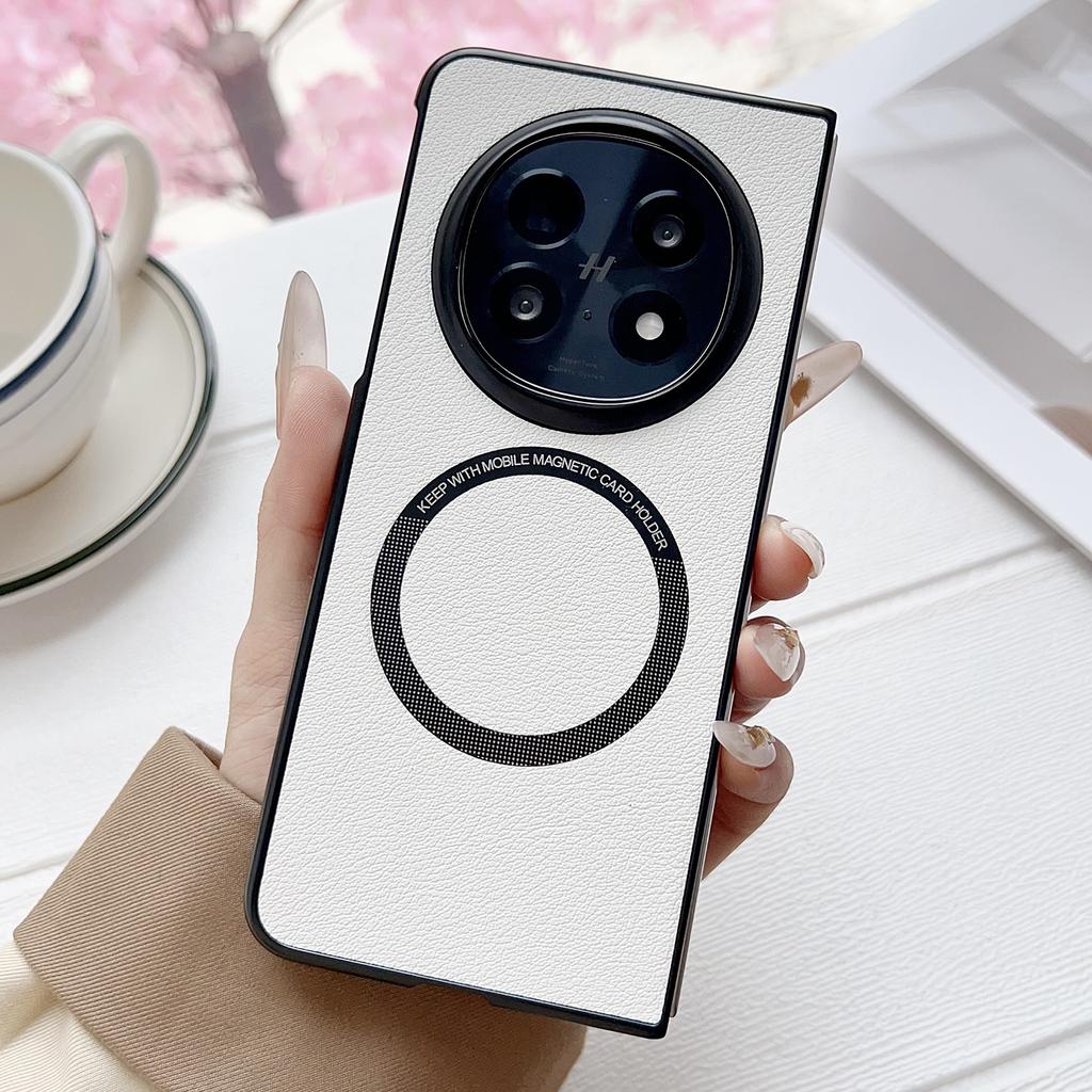 Для Oppo Find N5 5G Магнитный чехол Защита от падений ПУ Кожа + ТПУ Чехол