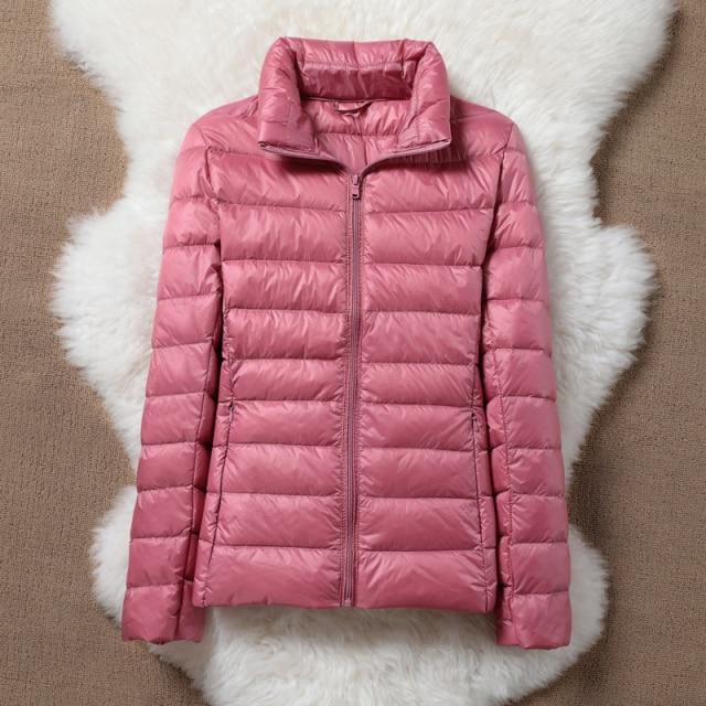 Down Jacket Women Coat Autumn Winter Jackets for Warm Quilted Parka Ladies and Light Female Ultralight Hooded
