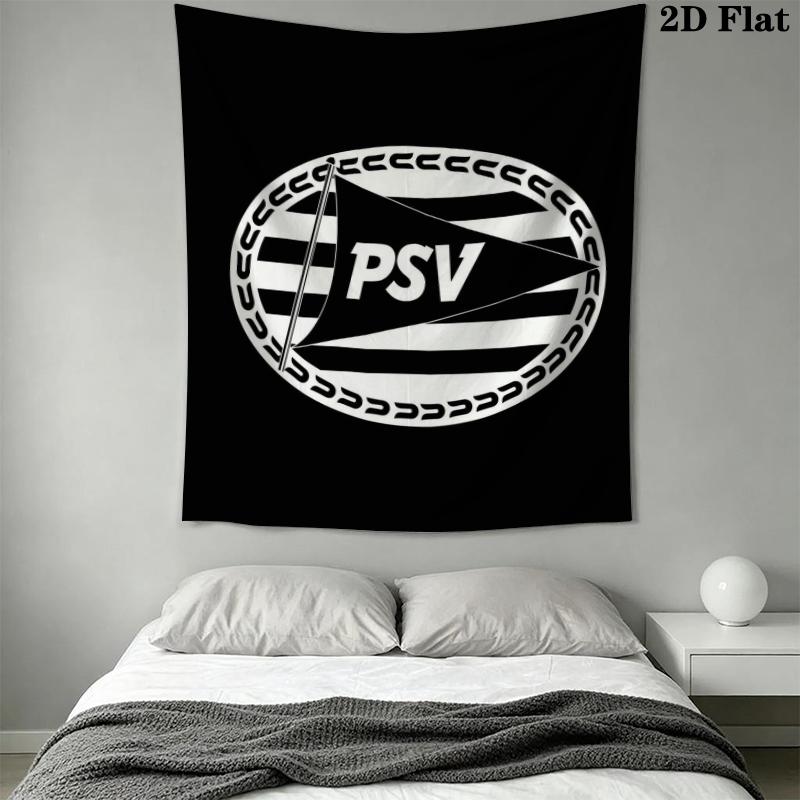 PSV Eindhoven Wall Tapestry Aesthetic Wall Hanging Printed Fabric Blanket Decorative Tapestries for Bedroom Living Room Home Decor