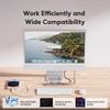 PULWTOP USB-C концентратор с питанием, 2 x 4 x 2 x порта зарядки PD и адаптером постоянного тока 72 Вт, 11-в-1, поддержка SD/TF, USB-C 10 Гбит/с, USB-A 5/10 Гбит/с, Type-C 24/45 Вт (нет