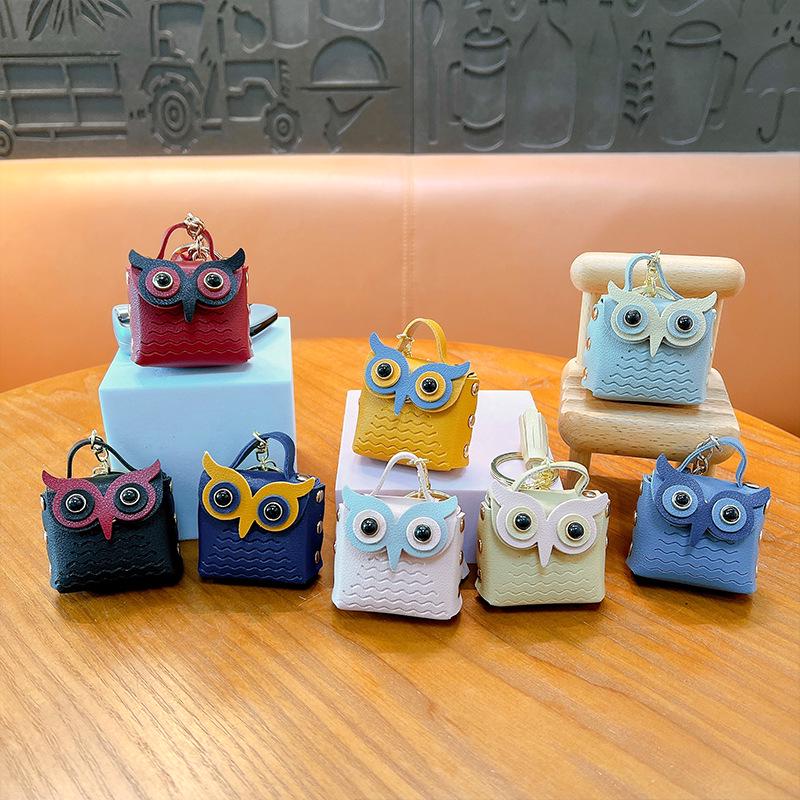 Креативный брелок-кошелек в виде совы: Изысканная мини-сумочка-подвеска для небольших украшений и подарков