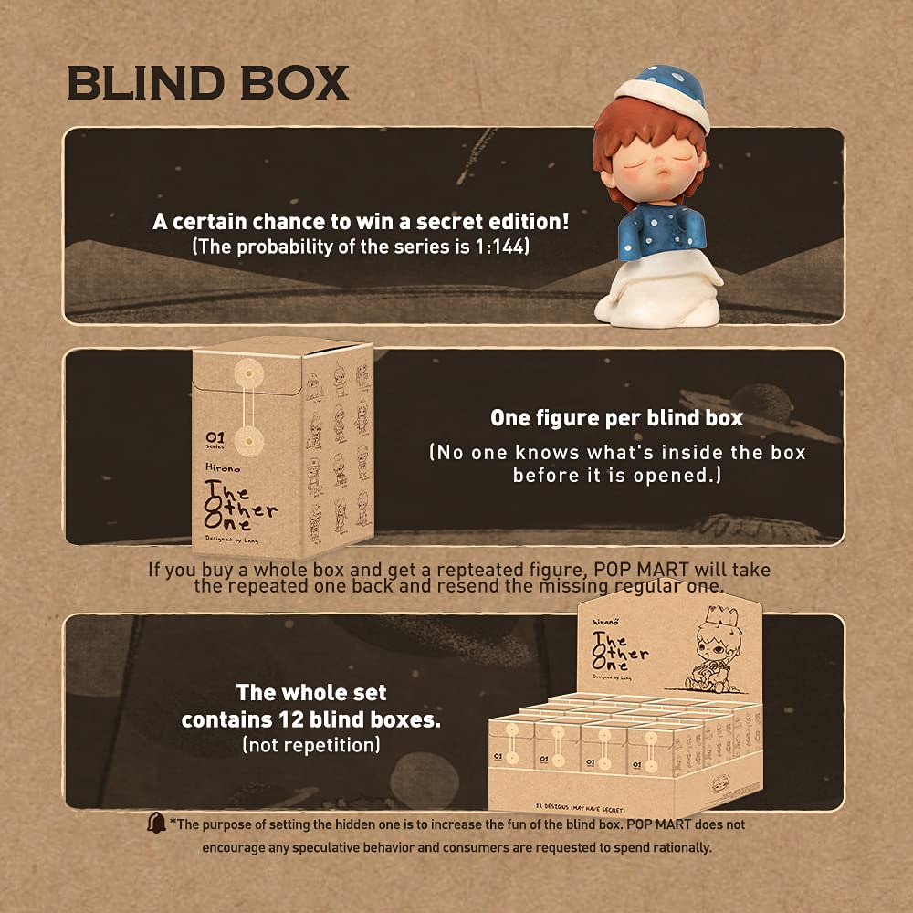 POP MART HIRONO The Other One Series Pop Mart Gachapon Blind Box Figure Plastic Model Premium Toy Soft Vinyl Original Character Birthday Gift [3-Piece