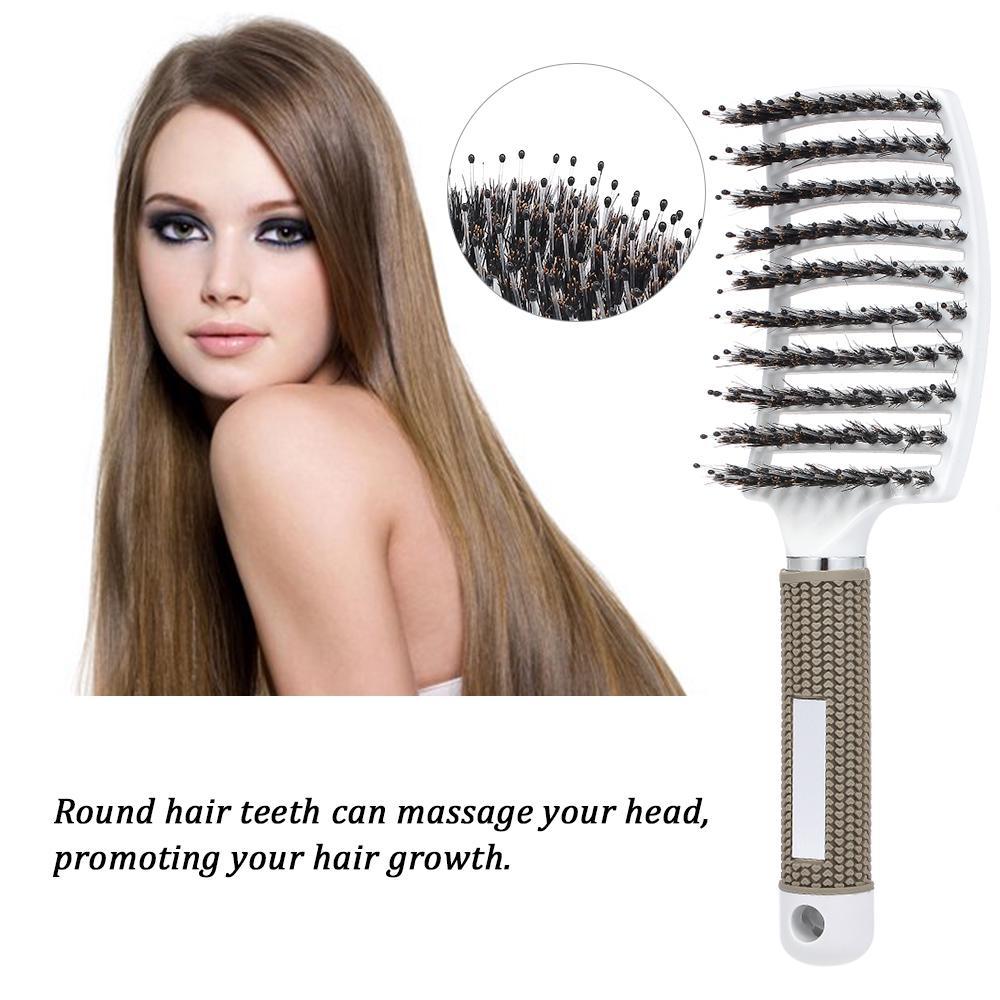 Hair Scalp Massage Comb Nylon Hairbrush Women Wet Curly Detangle Hair Brush for Salon Household Hairdressing Styling Tools