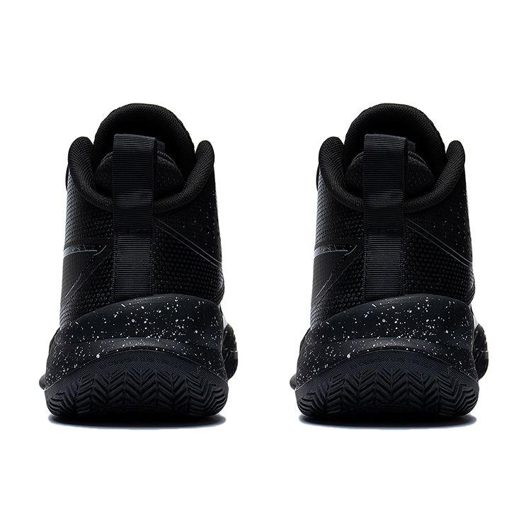 Li-Ning Баскетбольные кроссовки Ultra Light Series с амортизацией, нескользящие, среднего размера, мужские, черные ABAS027-11