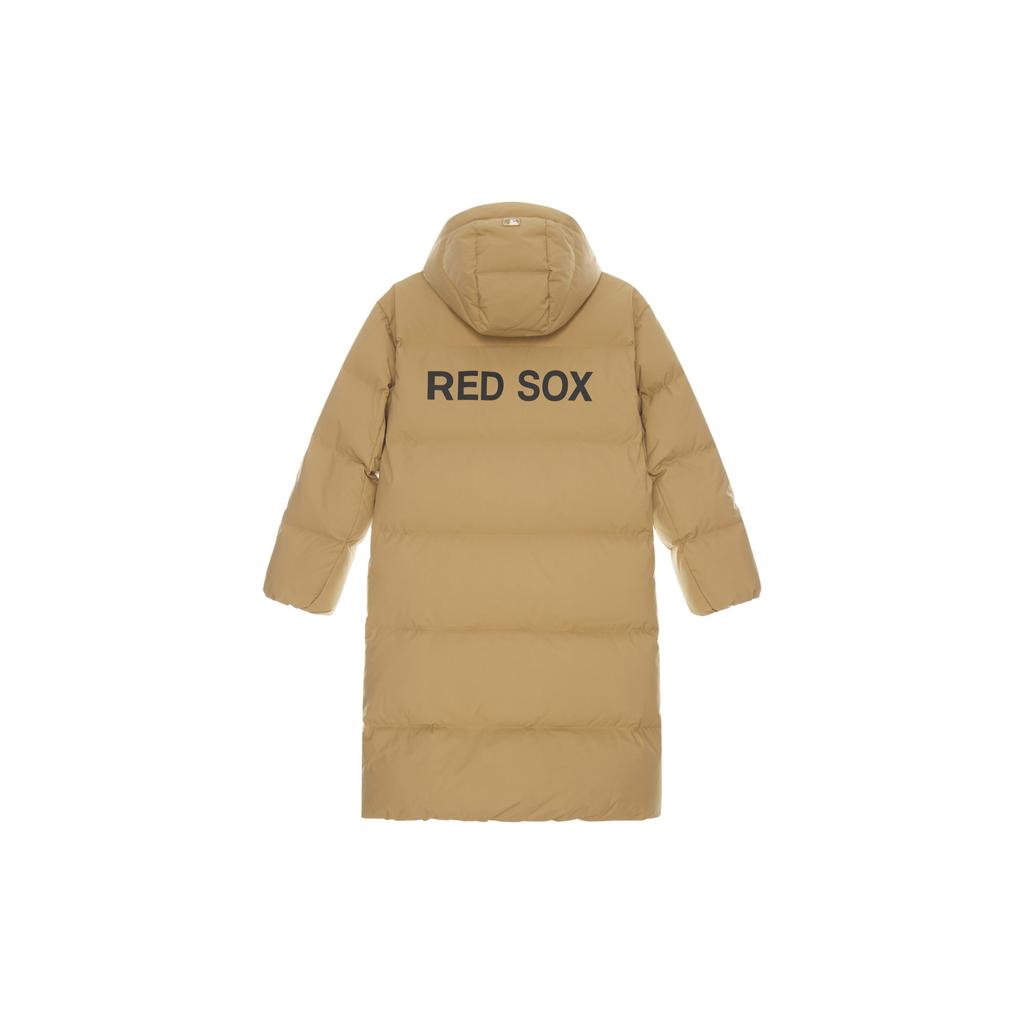 Новая Базовая Коллекция MLB Базовая Куртка Пуховик Boston Red Sox FW24 Унисекс Бежевый Желтый 3ADJB1846-43BGS