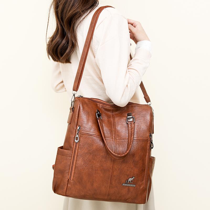 Женская многофункциональная сумка-рюкзак большой вместимости