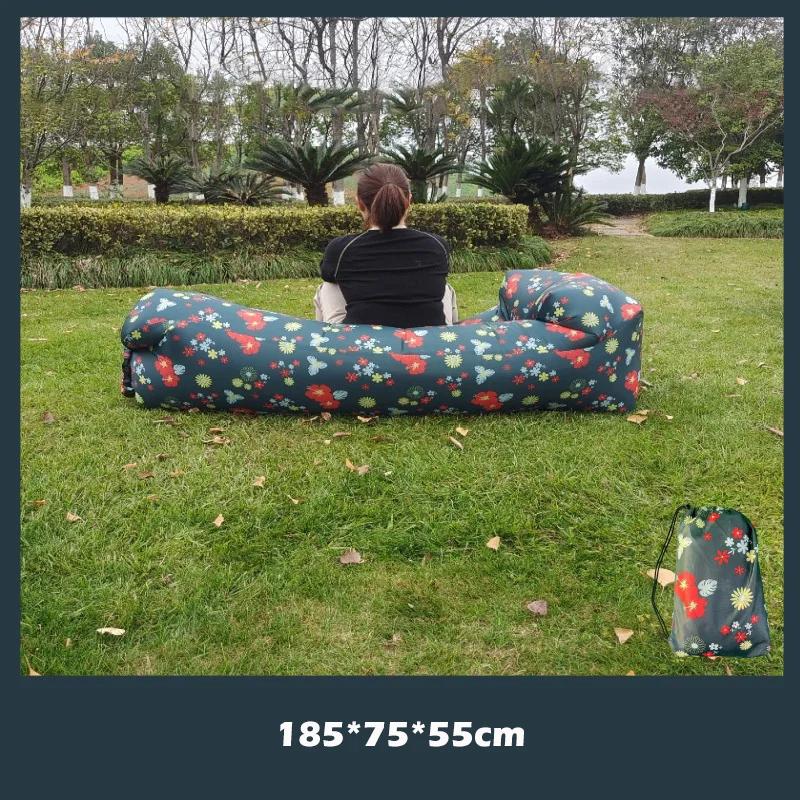 Портативный открытый воздушный ленивый надувной диван-мешок портативный кемпинговый диван-матрас музыкальный фестиваль концертное кресло-реклайнер