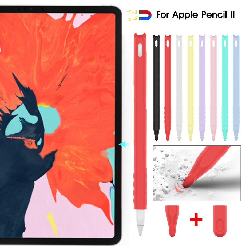 Силиконовый мультяшный чехол для Apple Pencil 2-го поколения – Защитник для пера iPad