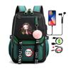 Anime Backpack Bags Large Capacity Manga To Travel Daily Girls Bookbags Demon Slayer Nezuko Kawaii Cartoon School Bag for Adults