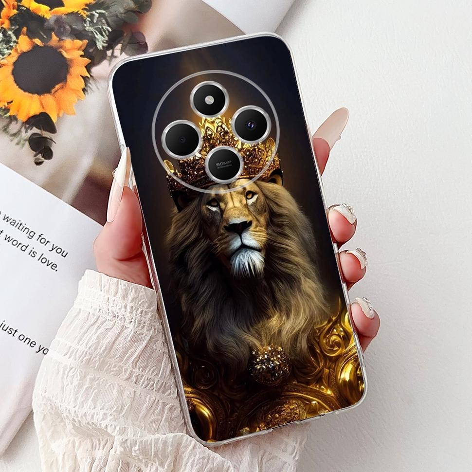 Для Xiaomi Redmi 14C Чехол Модный Чехол Сердце Кошка 6.88" Мягкий ТПУ Защитный Чехол для Телефона Для Xiaomi Redmi 14R 14C Чехлы Coque