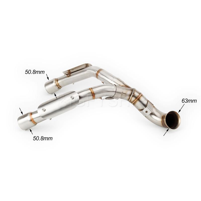 For KTM Duke 790 2018-2020 890 Duke / R 2021 2022 2023 Escape Motorcycle Exhaust High Level Link Pipe 1-2 System 51mm Slip-on
