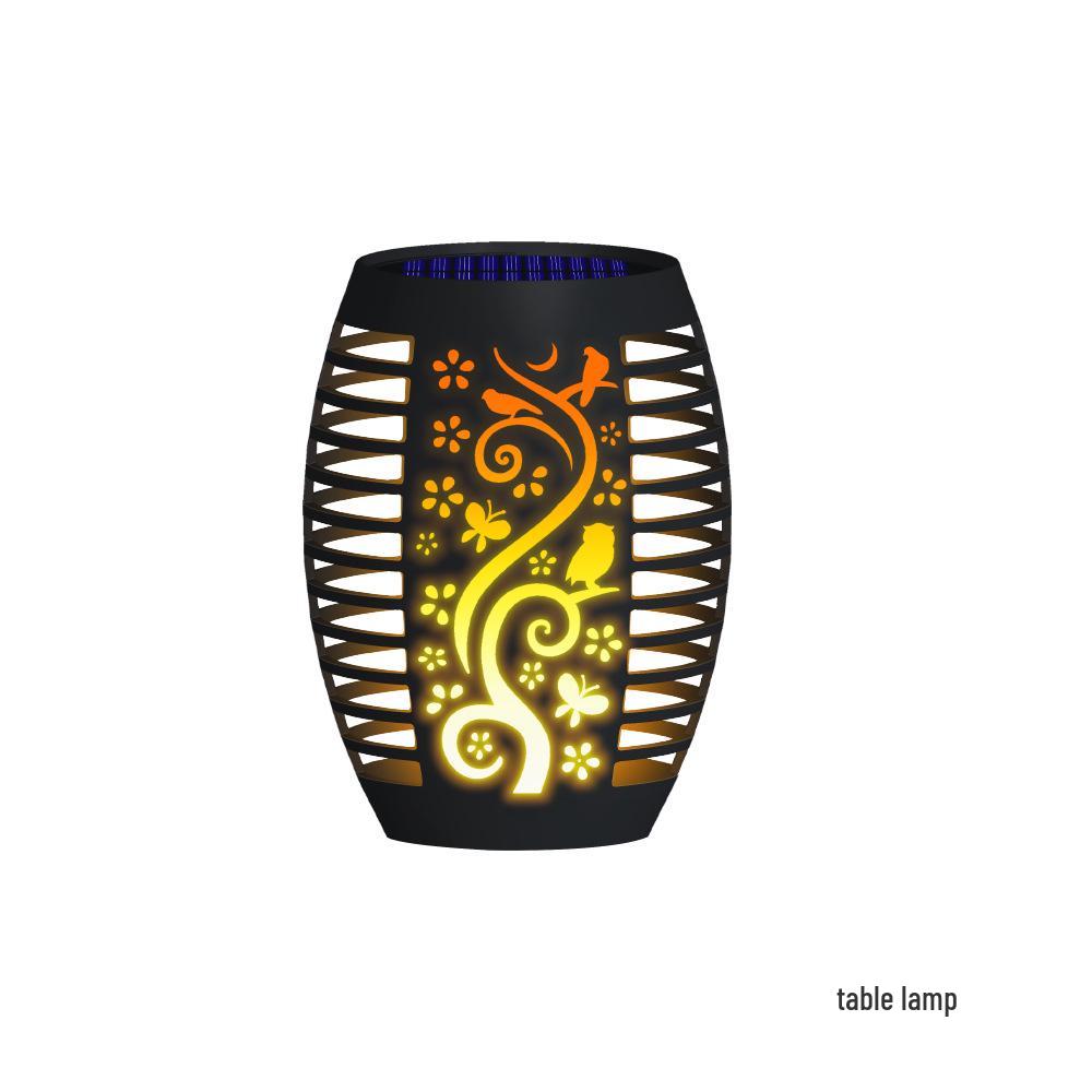 Solar 96LED Outdoor Flame Torch Light for Garden and Lawn