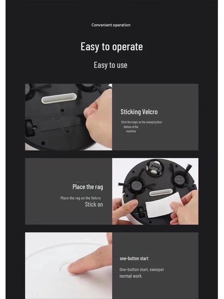 Умный робот-пылесос нового поколения с перезаряжаемой половой щеткой