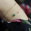 Простой Кристальный Геометрический Квадратный Браслет-Цепочка Женские Украшения Подарок