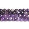 Amethyst Violet Natural Stone 4/6/8/10/12mm Beads 15"Strand Smooth Loose Spacer Beads for Jewelry Making DIY Bracelets Accessories