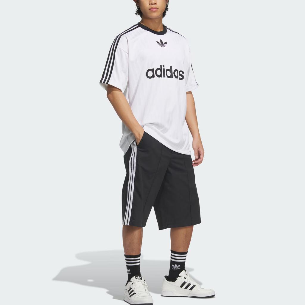 adidas Оригинальные шорты Бермуды Ss25 Классическая полоска Свободный крой Спортивные шорты Мужские шорты KB5429