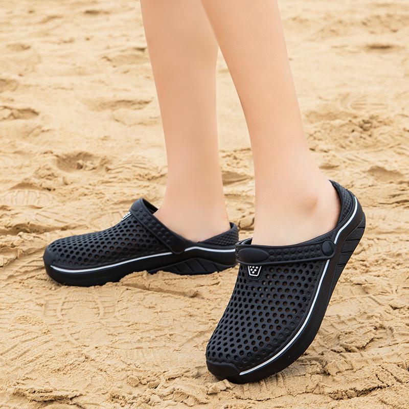 Mens Womens Summer Clogs Fashion Non-Slip Breathable Sandals Garden Bath Slippers Couples Shoes