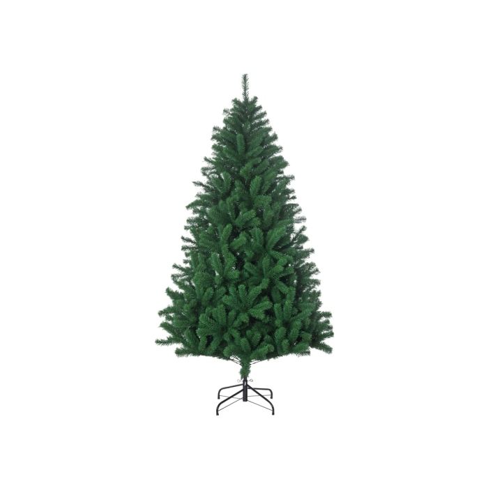 Sapin de Noël artificiel - MUVOE - 1,8 m (Ø120x180 cm) - 1 000 branches - Socle métallique pliable - Facile à assembler