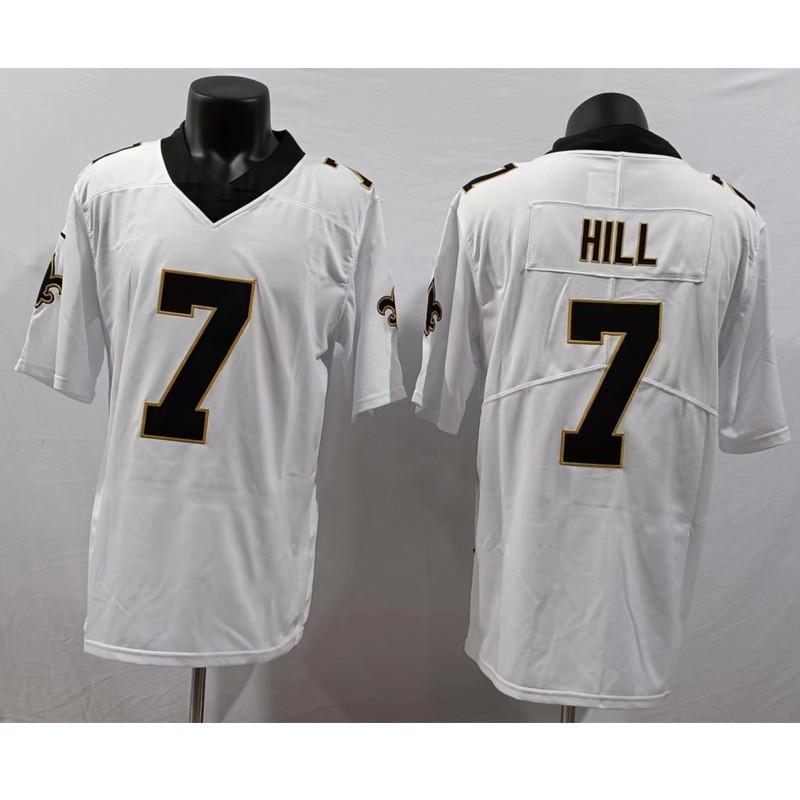NFL Embroidered Football Jersey - Kamara 41 Hill 7 Olave 12 Multiple Sizes