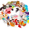 50 Cute Animal Stickers Suitcase Motorcycle Trolley Case Notebook Guitar Non-infringement Waterproof Stickers
