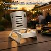 Barbecue Chicken Support Vertical Roaster Stand, 304 Stainless Steel BBQ Can Holder Outdoor Cooking Tool for Grill, Camping Rotisserie Rack,