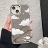 Чехол-бампер с зеркалом и сеткой для IPhone 17 16 12 13 Mini 11 14 15 Pro Max 17E 16E Plus Силиконовый чехол Coque Cover Fundas