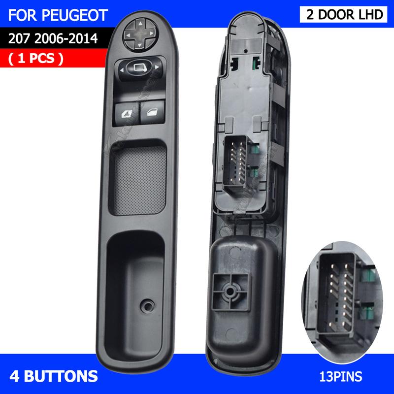 6554.QC Electric Control Switch New Front Left Power Master Window Switch 6554 QC 6554QC For Peugeot 207 Citroen C3 Picasso