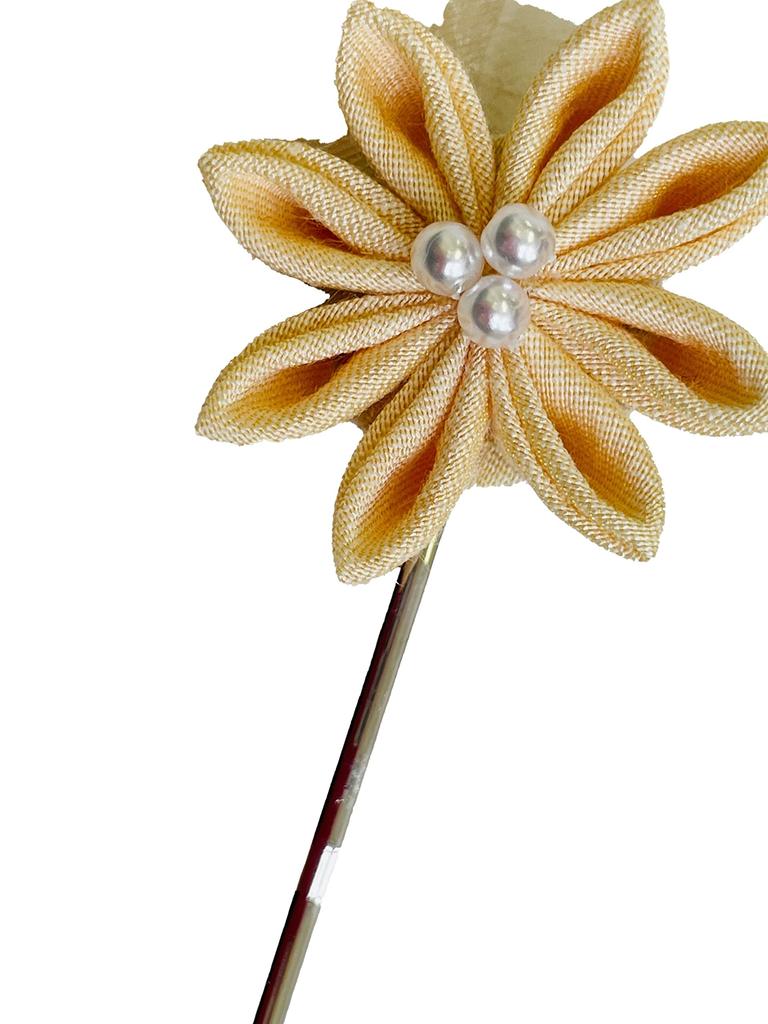 Заколка для волос Цумами-дзаику em-132 (желтый)