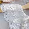 White Lace Fake Collar Women's Blouse Cloud Shoulder Scarf Shawl Embroidered Flower Detachable Collar Top Clothing Accessories