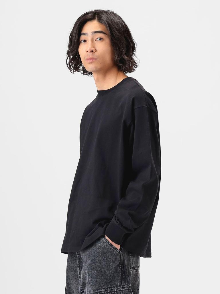 B:MING LIFE STORE by BEAMS Men's RelaxFit Long Sleeve Tee (H/W) In Black (Size M, 92140229147)
