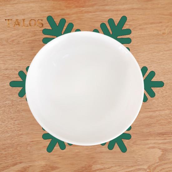 2 шт., рождественские подставки для столовых приборов, прочные многоразовые подставки в форме снежинок для праздничных украшений для обеденного стола