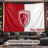 Bournemouth Football Personalized Tapestry Support Custom Name, Wall Art Home Decoration