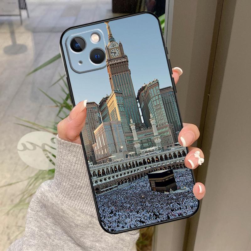 Исламские мусульманские паломники в Мекке Чехол для iPhone 13 11 14 12 15 16 Pro Max Plus XR X XS Max 12 13 Mini Мягкий чехол