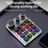 One-handed Mechanical Keyboard 16 Keys 3 Mode Macro Mechanical Keyboard Portable USB RGB Gaming Custom Programming Knob